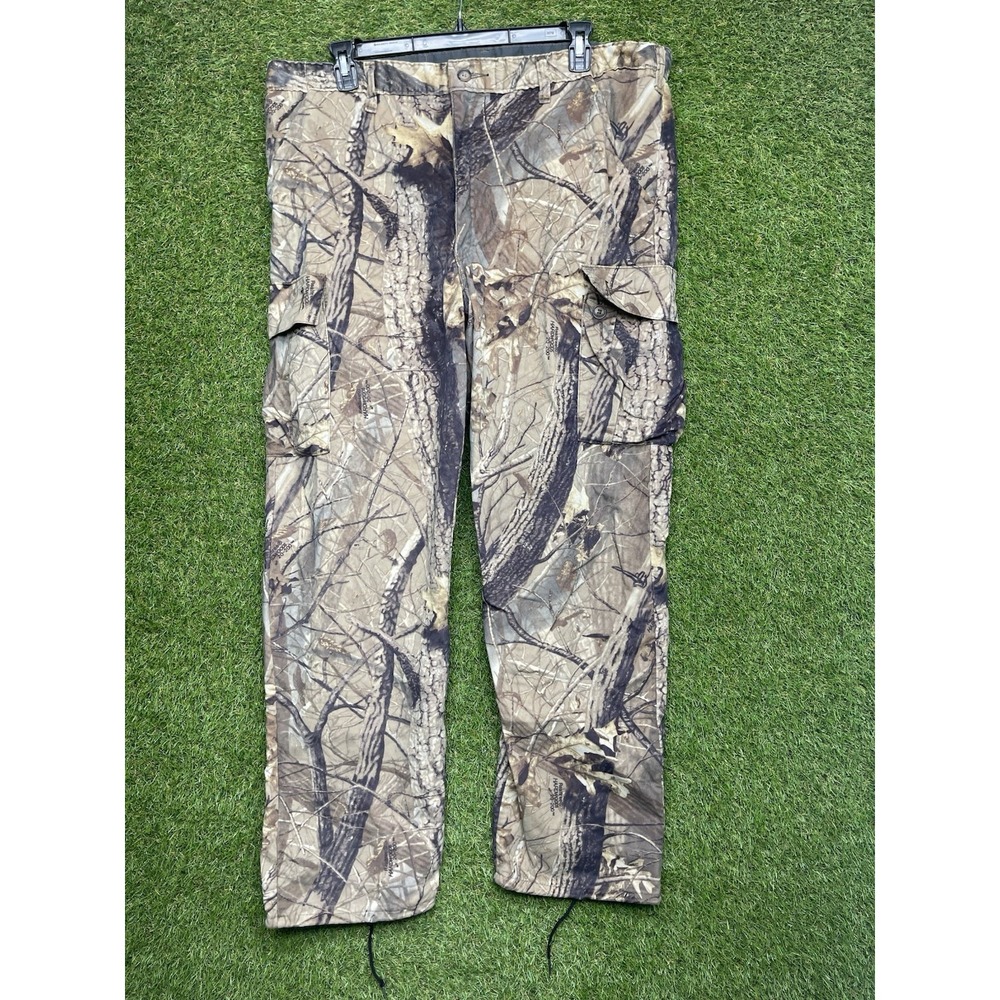Vintage Pella Hunting Pants Mens XL Camo Soft Regular Cargo Realtree Usa Made